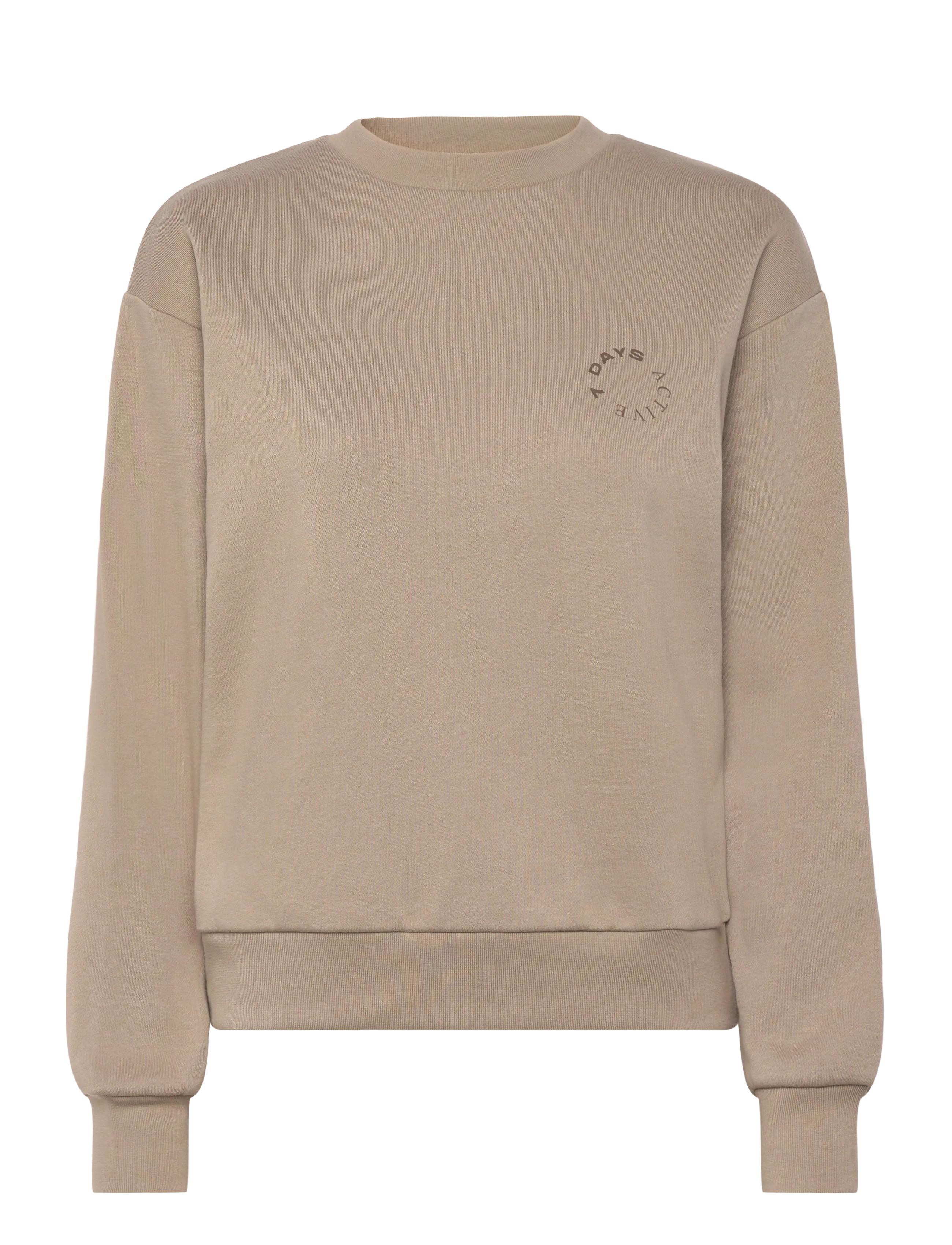 7 DAYS ACTIVE Organic Crewneck Beige - S - Damen