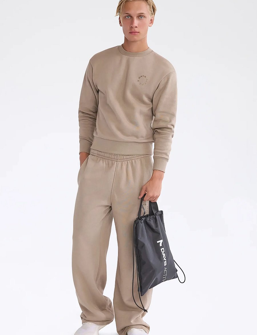 7 DAYS Active - Organic Crewneck - sweatshirts - 853 roasted cashew - 3