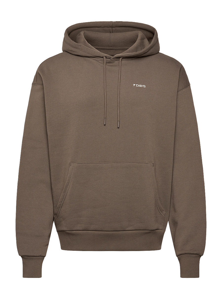 7 DAYS Active - Organic Graphic Hoodie - sweatshirts - 071 major brown - 0