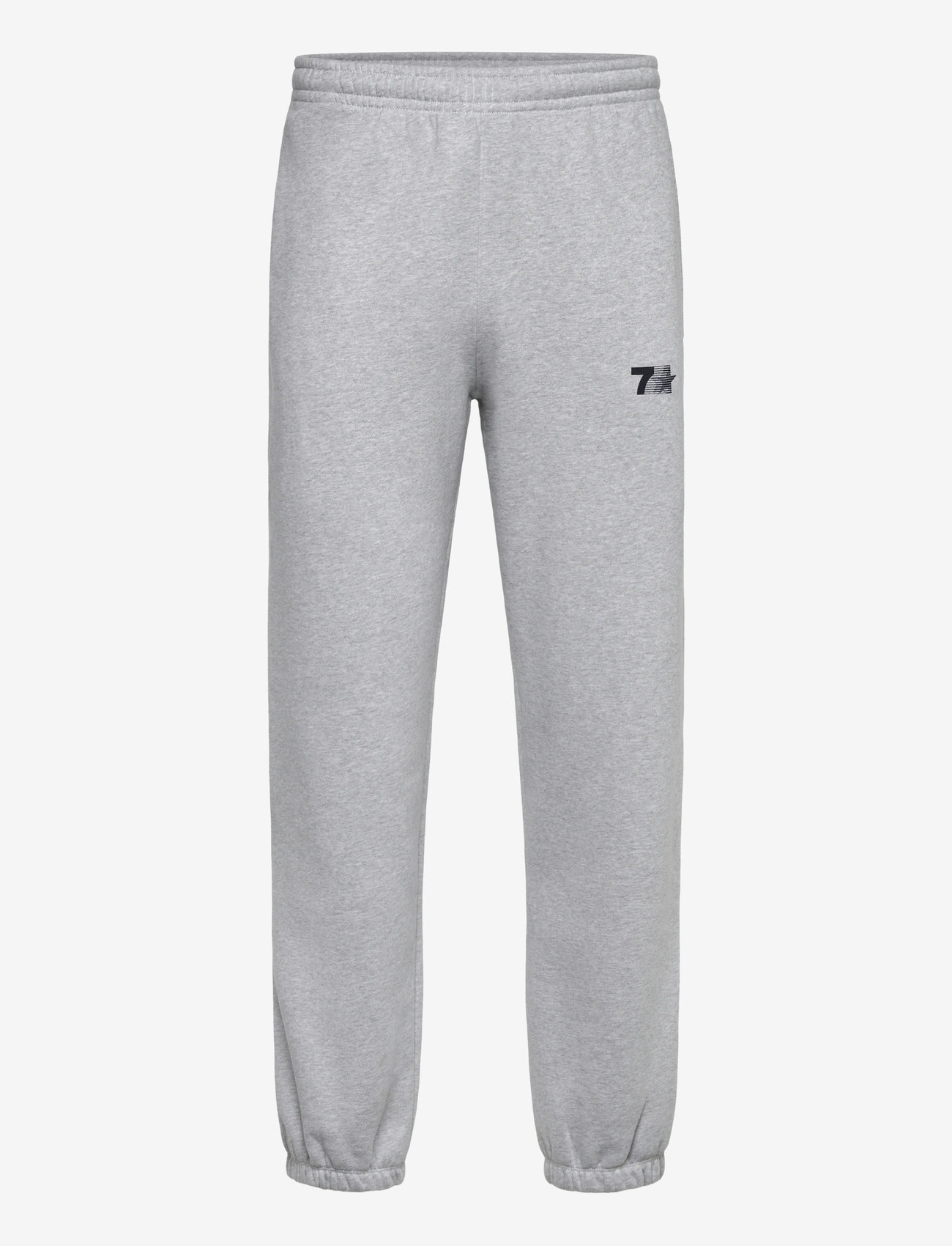 7 DAYS Active - Organic Graphic Regular Sweatpants - joggingbukser - 022 heather grey - 0