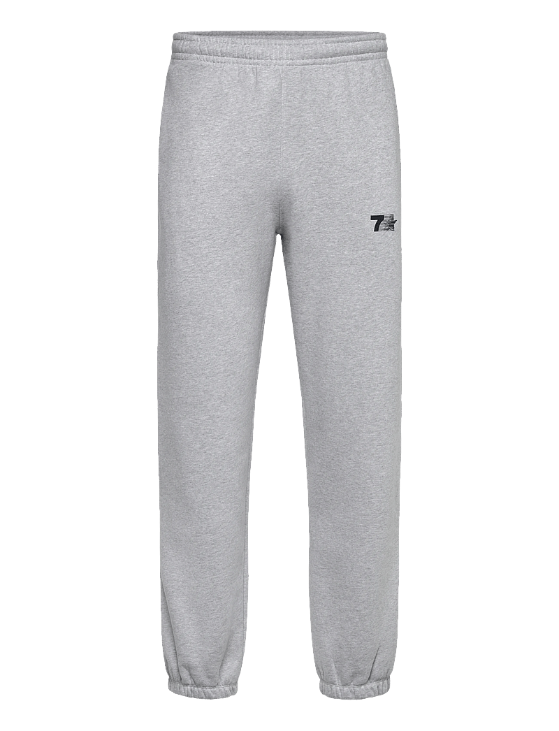 7 DAYS Active - Organic Graphic Regular Sweatpants - trainingshosen - 022 heather grey - 0