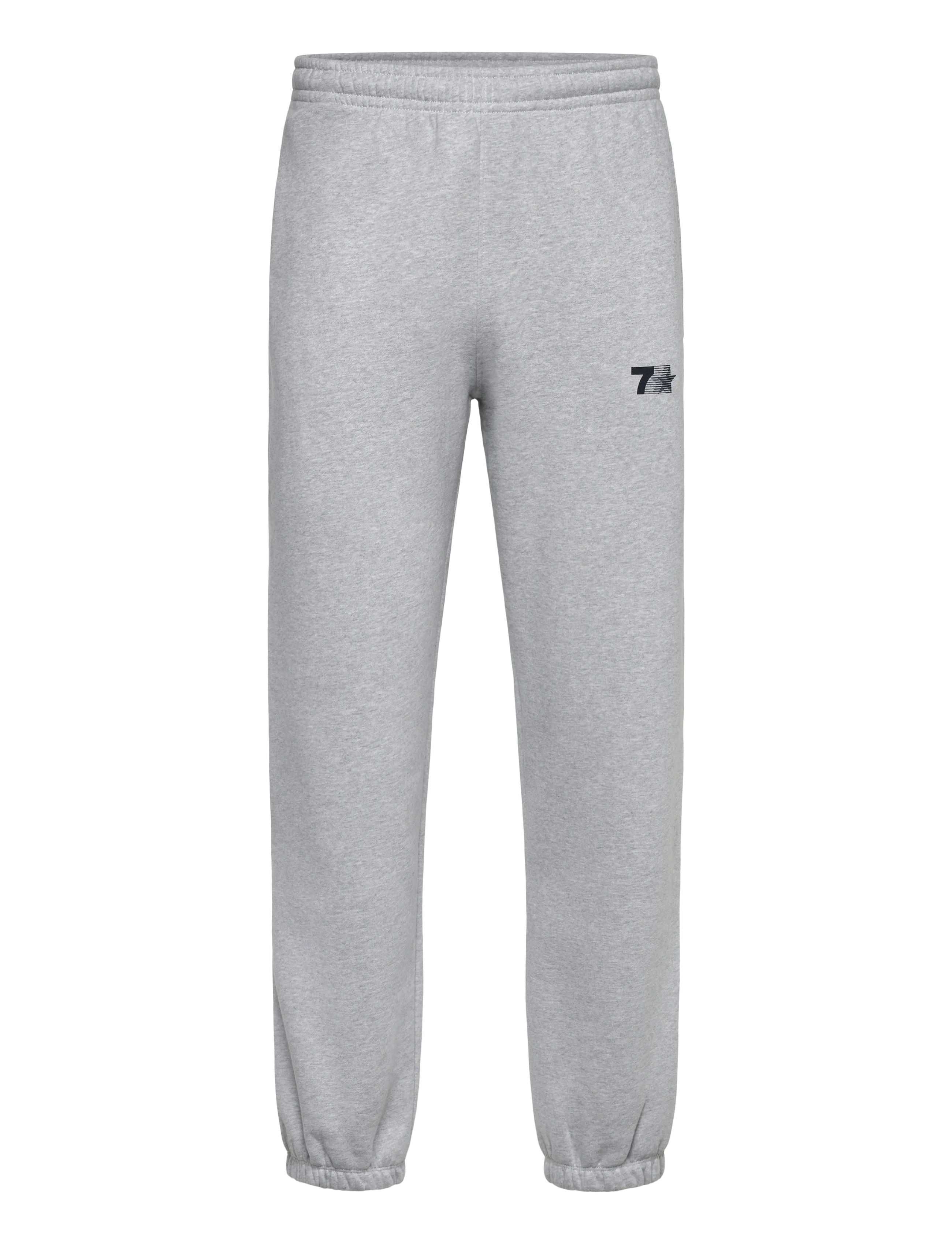 7 DAYS Active Organic Graphic Regular Sweatpants - Jogginghosen - 022 HEATHER GREY / grey