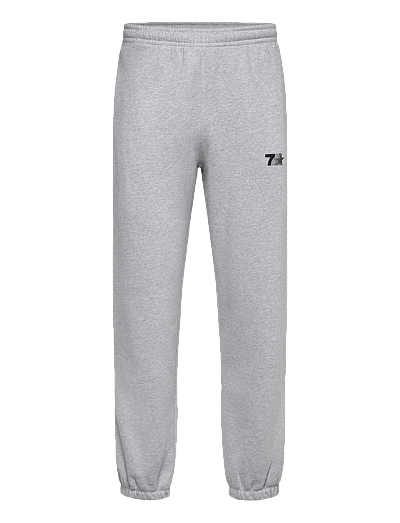 7 DAYS Active Organic Graphic Regular Sweatpants - Bottoms - 022 HEATHER GREY / grey