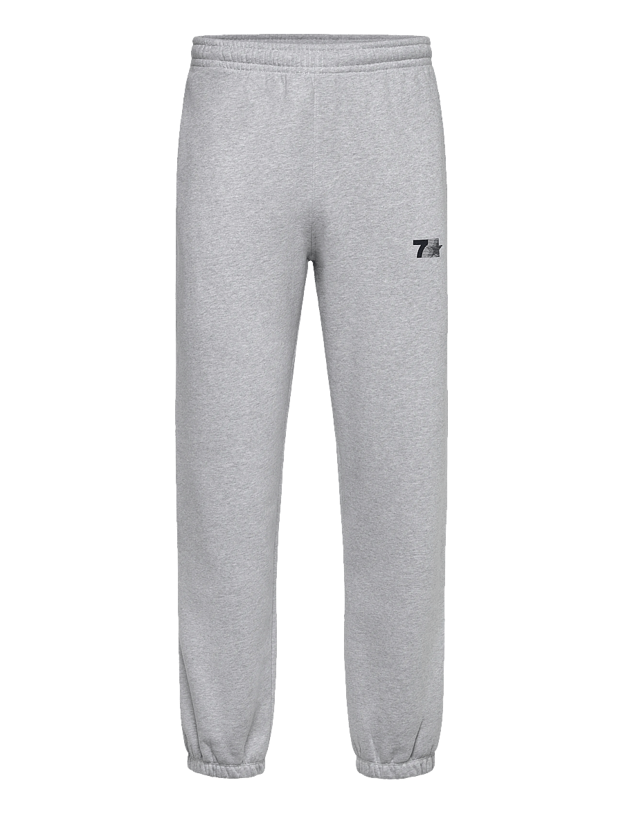 7 DAYS Active - Organic Graphic Regular Sweatpants - joggingbukser - 022 heather grey - 0