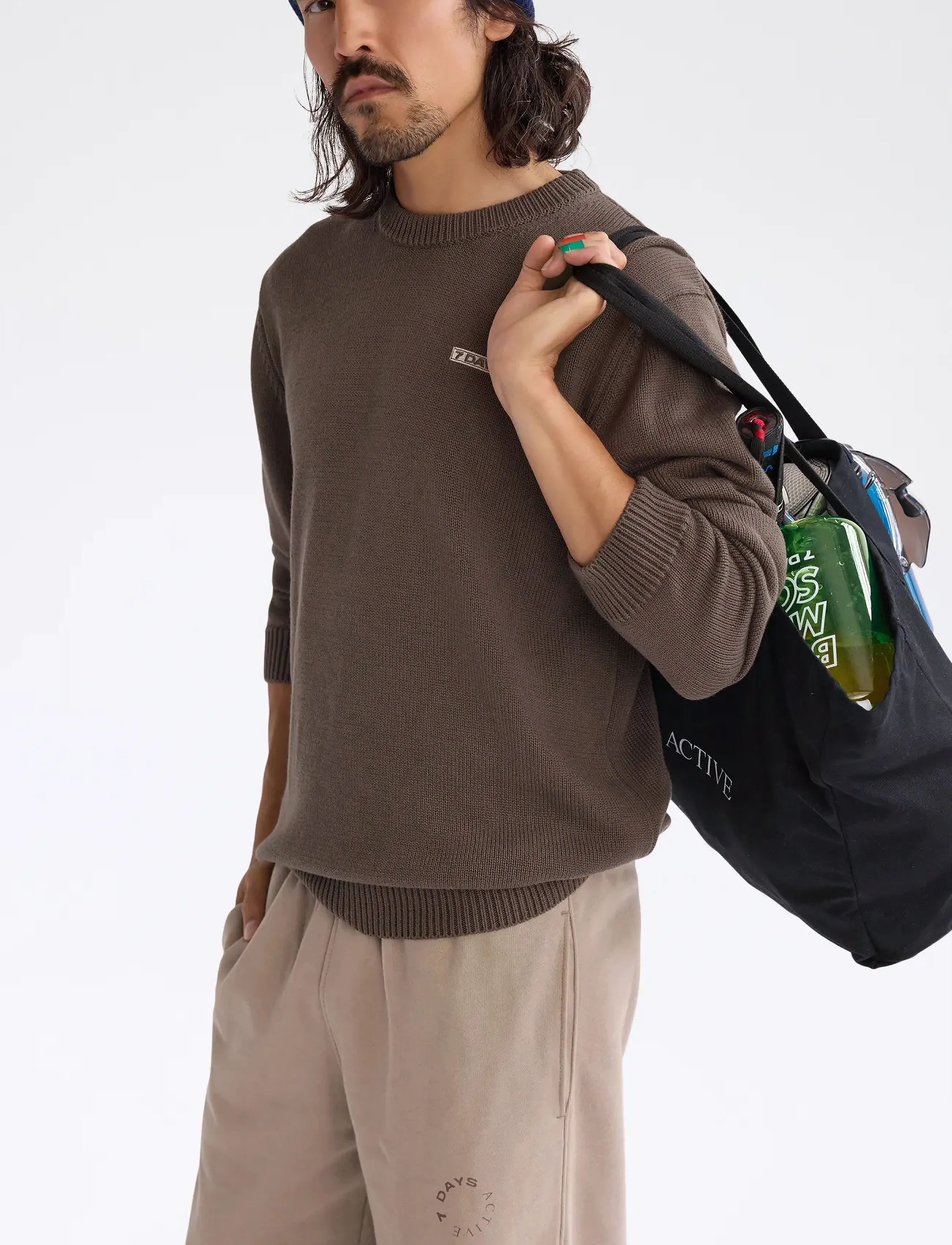 7 DAYS Active Organic Lounge Pants - Trainingshosen - 853 ROASTED CASHEW / beige