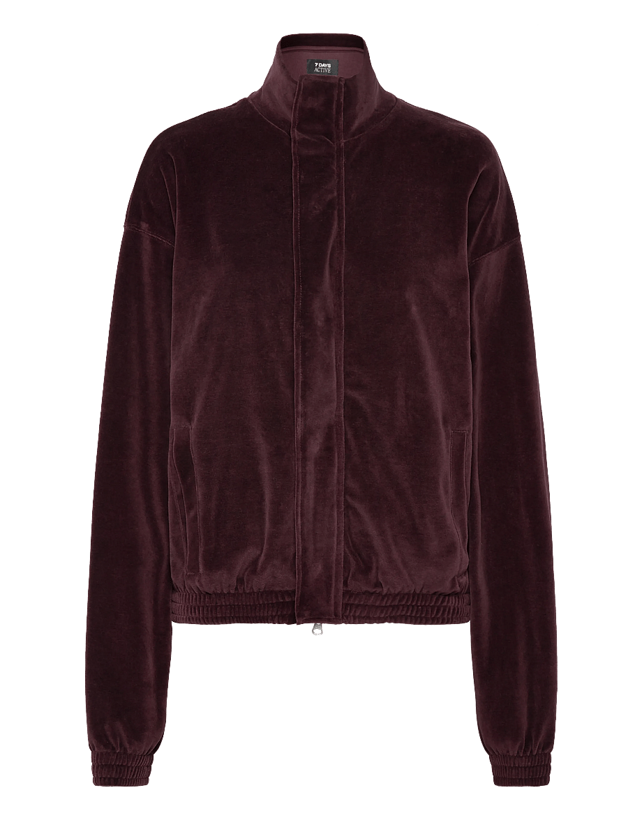 7 DAYS Active - Organic Velvet Jacket - sweatshirts - 852 sassafras - 1