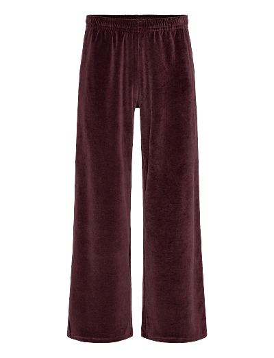 7 DAYS Active Organic Velvet Pants - Bottoms - 852 SASSAFRAS / burgundy