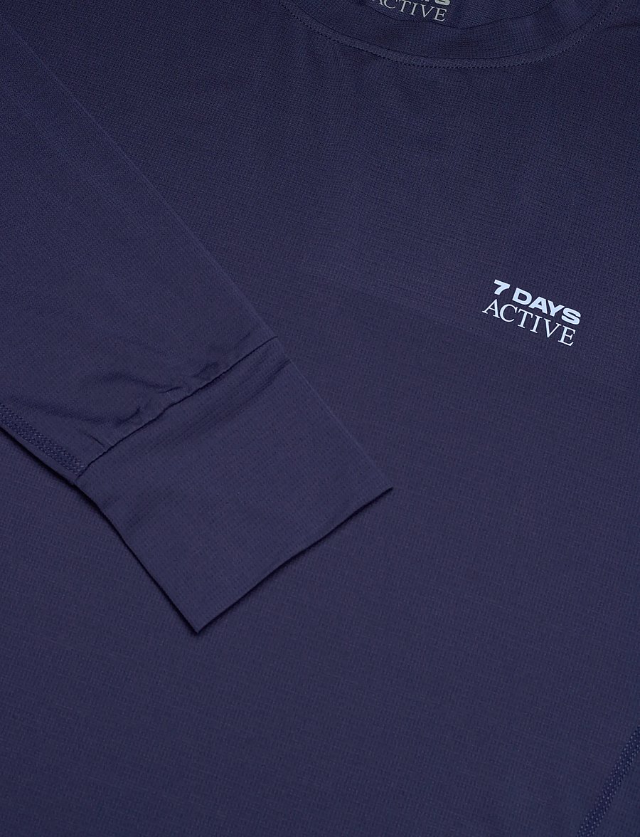 7 DAYS Active - Training Long Sleeve Tee - top met lange mouwen - 338 navy - 2