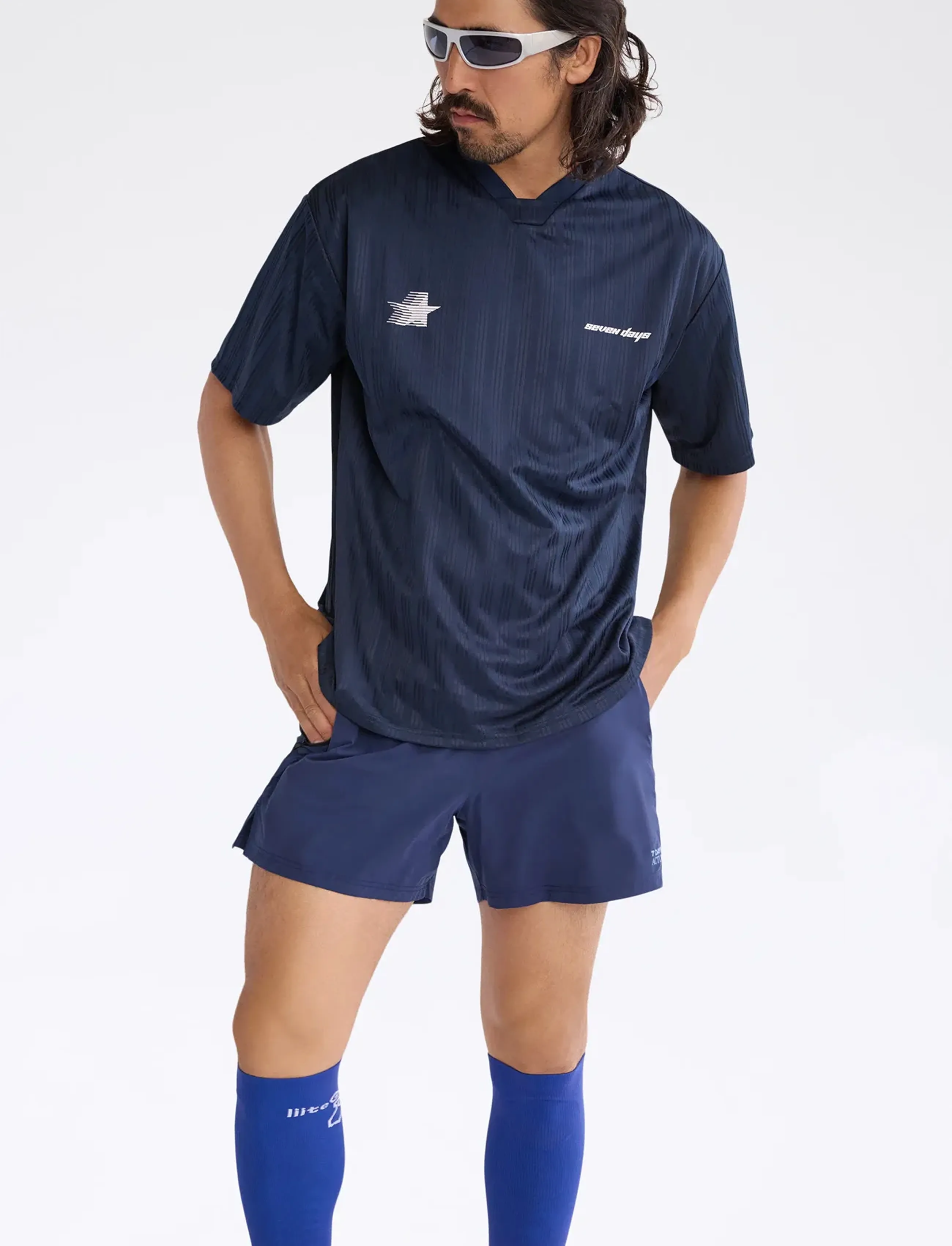 7 DAYS Active Training Shorts, Træningsshorts, Navy, Str: XXL