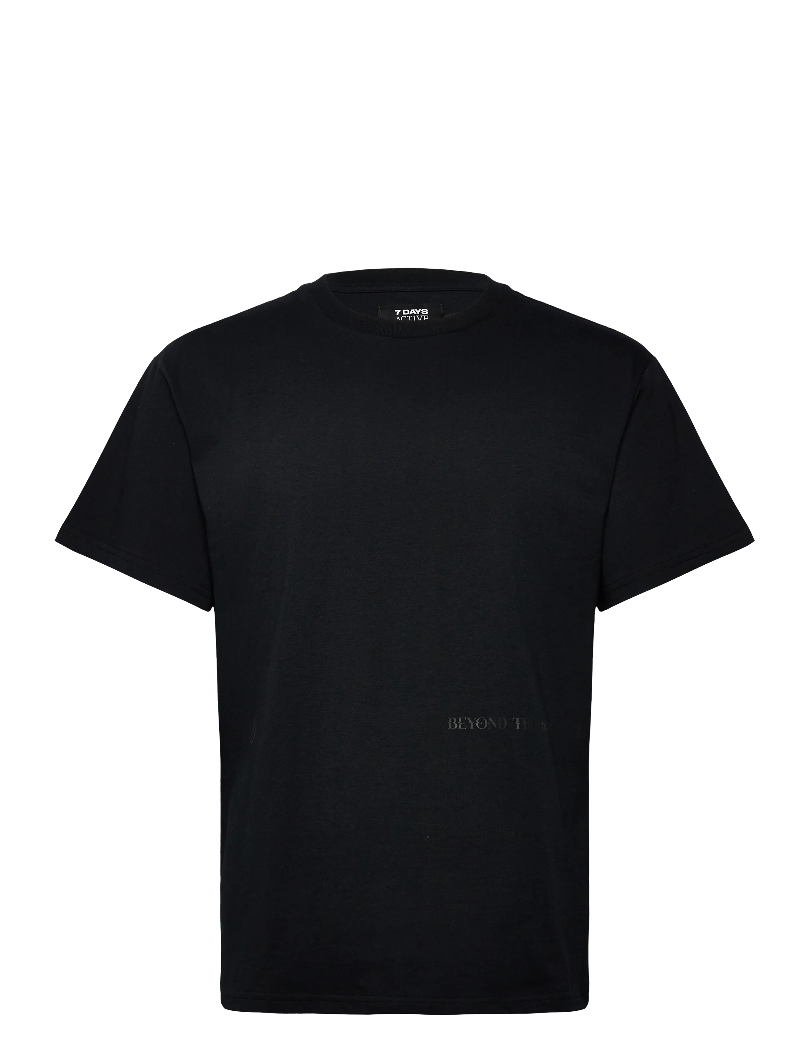 7 DAYS Active Organic Regular Globe Tee - Oberteile & T-Shirts - 001 BLACK / black