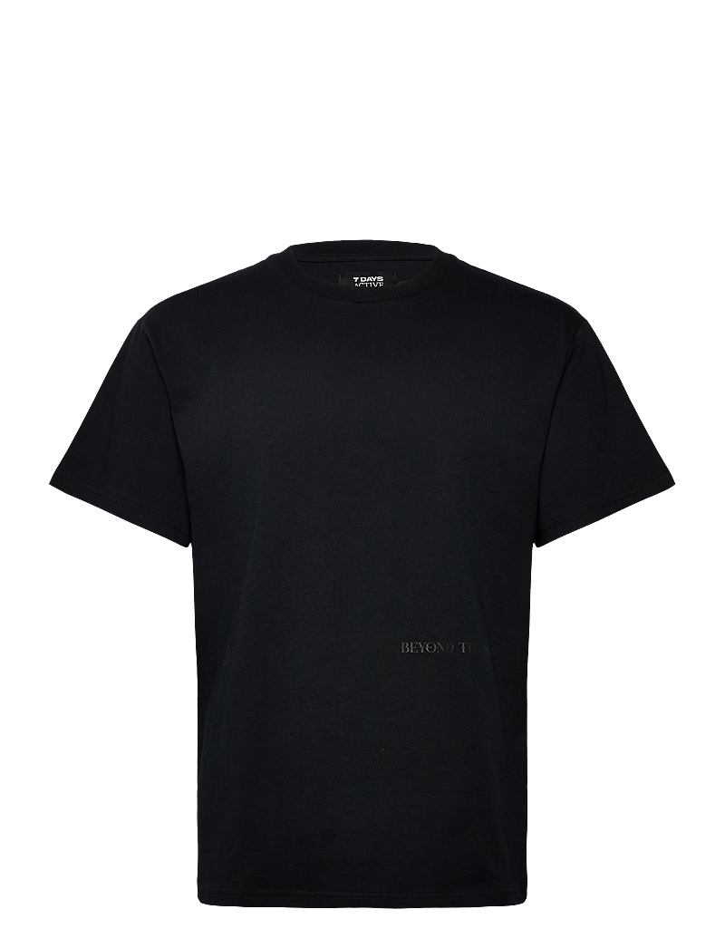 7 DAYS Active - Organic Regular Globe Tee - oberteile & t-shirts - 001 black - 1