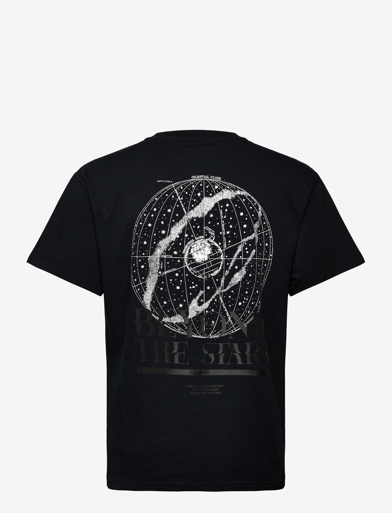 7 DAYS Active - Organic Regular Globe Tee - kurzärmelige - 001 black - 2