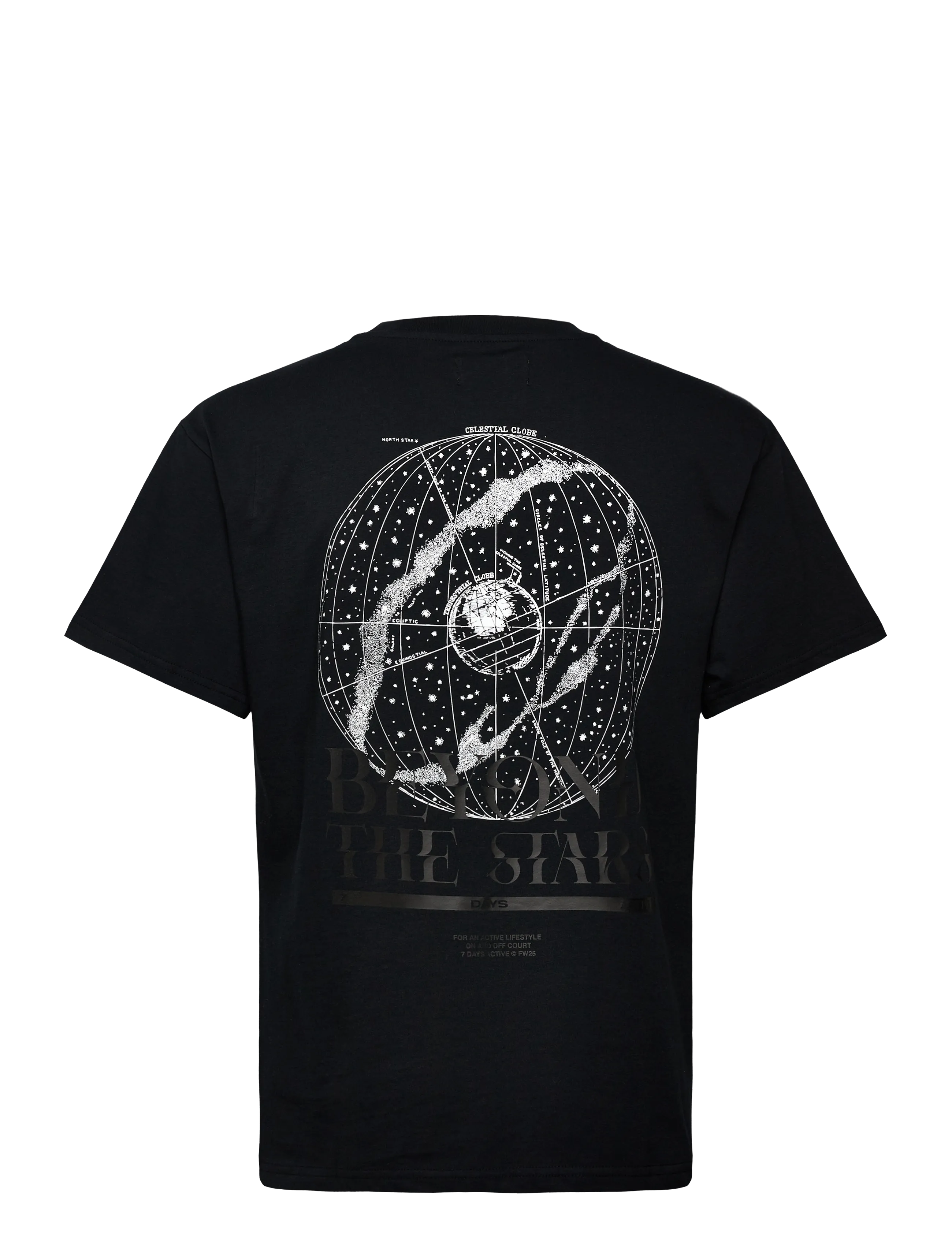 7 DAYS Active - Organic Regular Globe Tee - kurzärmelige - 001 black - 2