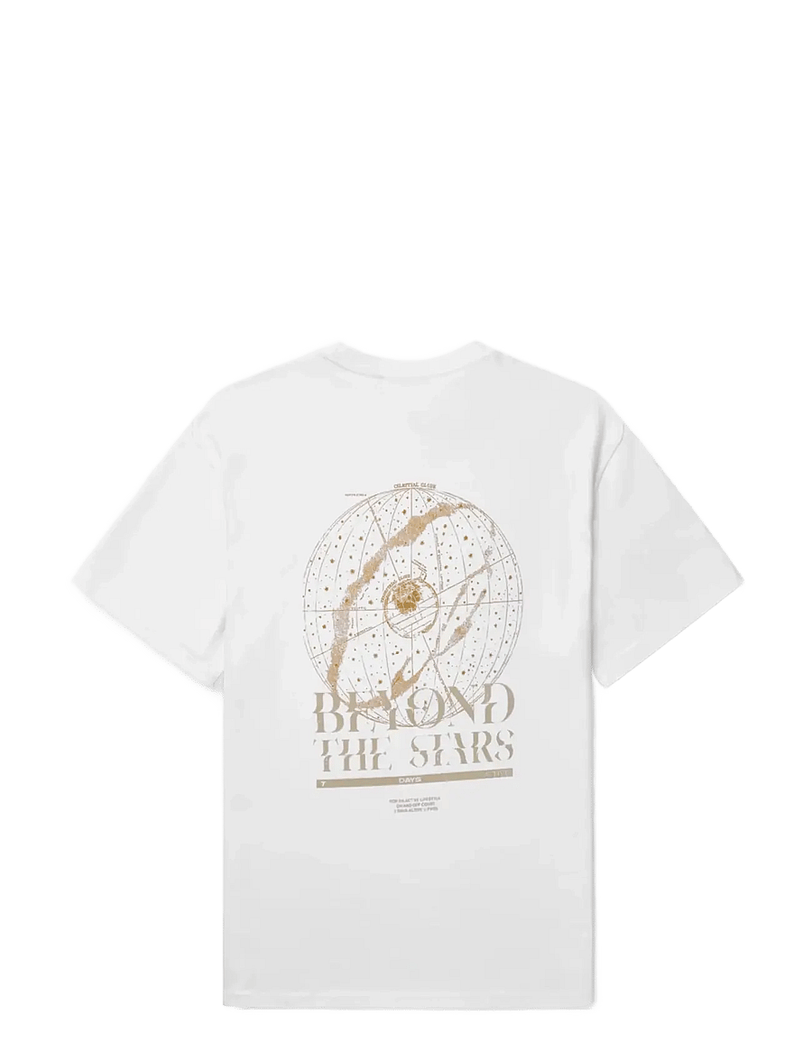 7 DAYS Active - Organic Regular Globe Tee - oberteile & t-shirts - 049 brilliant white - 2
