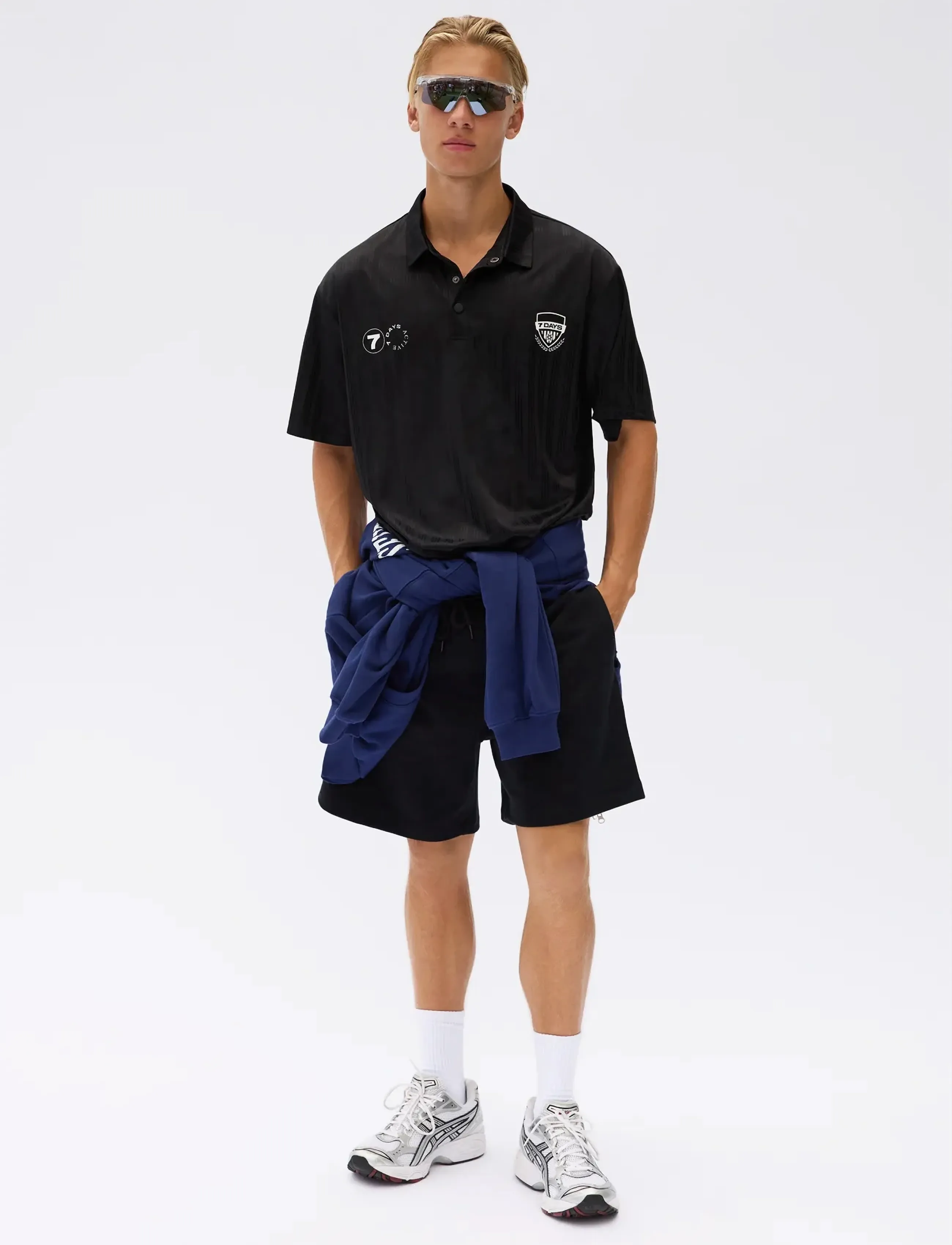 7 DAYS Active Soccer Polo Shirt - Football shirts - 001 BLACK / black