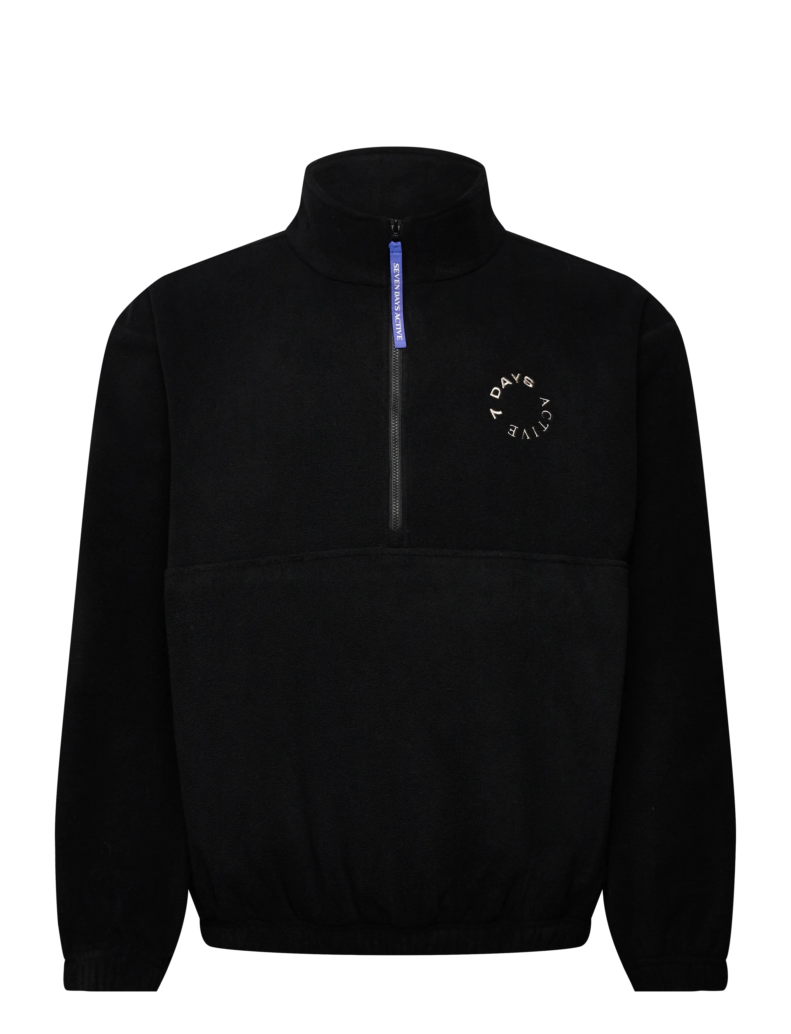7 DAYS Active Regular Half Zip Fleece - 7 DAYS Active - 001 BLACK / black
