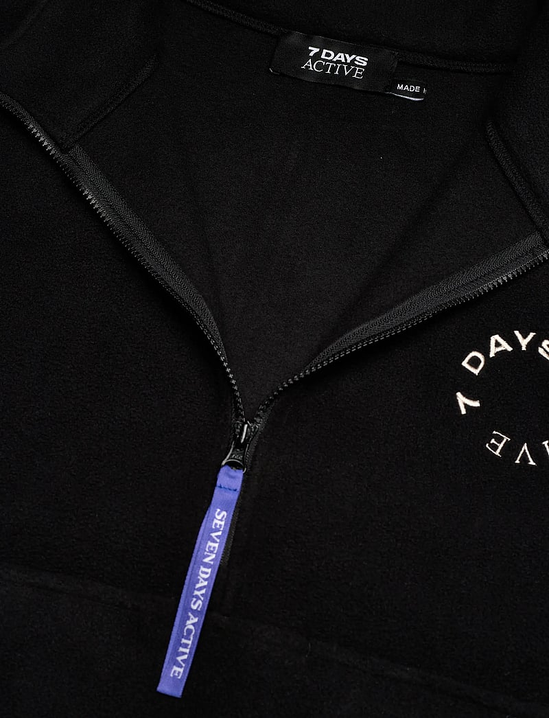 7 DAYS Active - Regular Half Zip Fleece - oberteile - 001 black - 5
