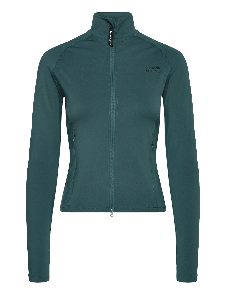 7 DAYS Active - Womens Full Zip Running Top - oberteile - 045 mediterranea - 1