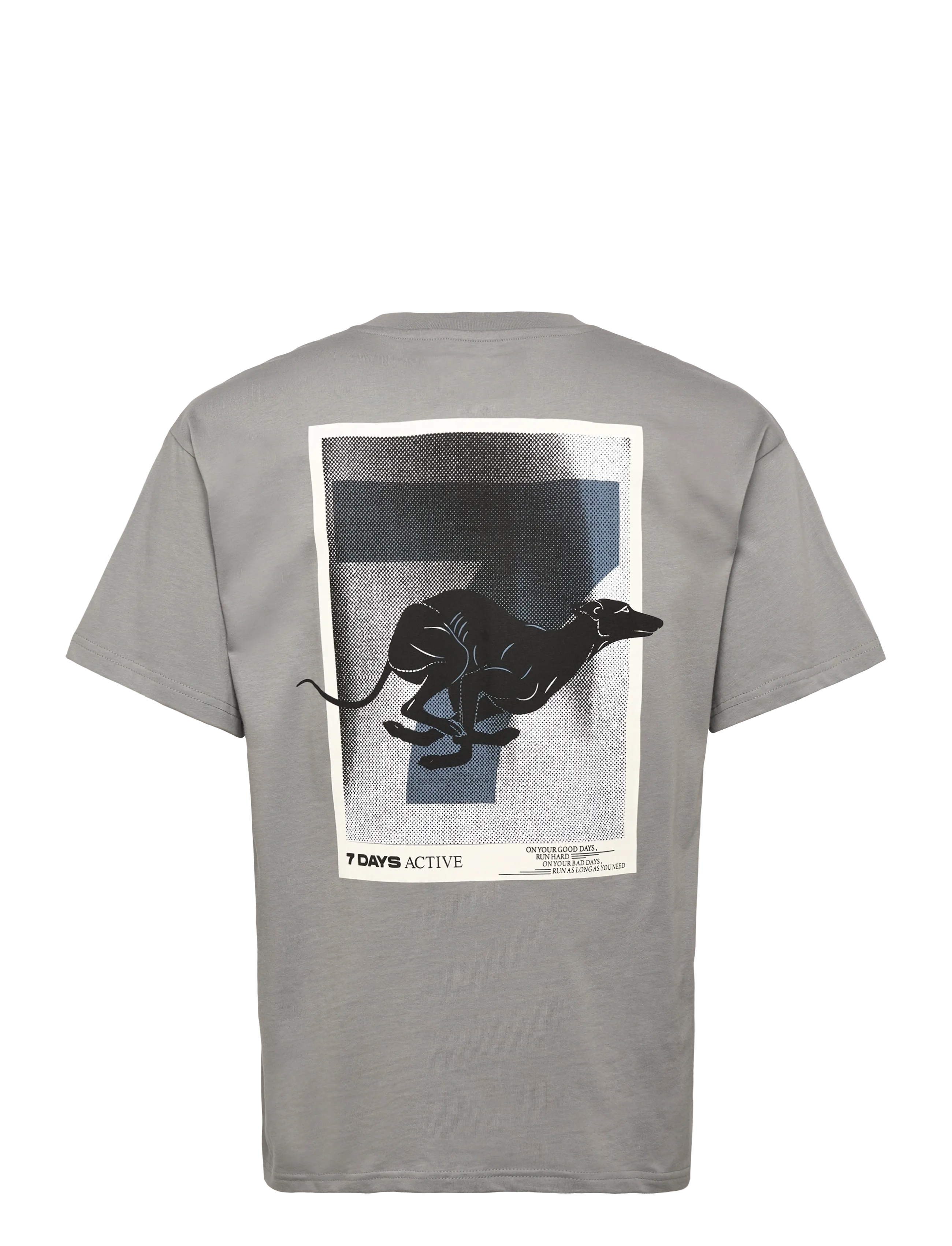 7 DAYS Active - Regular Race Line Tee - koszulki i t-shirty - 080 light grey - 2