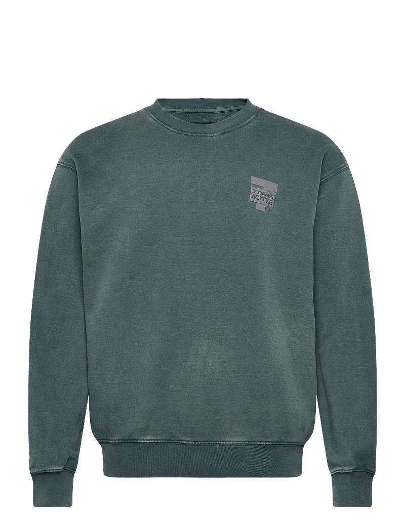 7 DAYS Active - Regular Crewneck - oberteile - 065 dusty green - 0