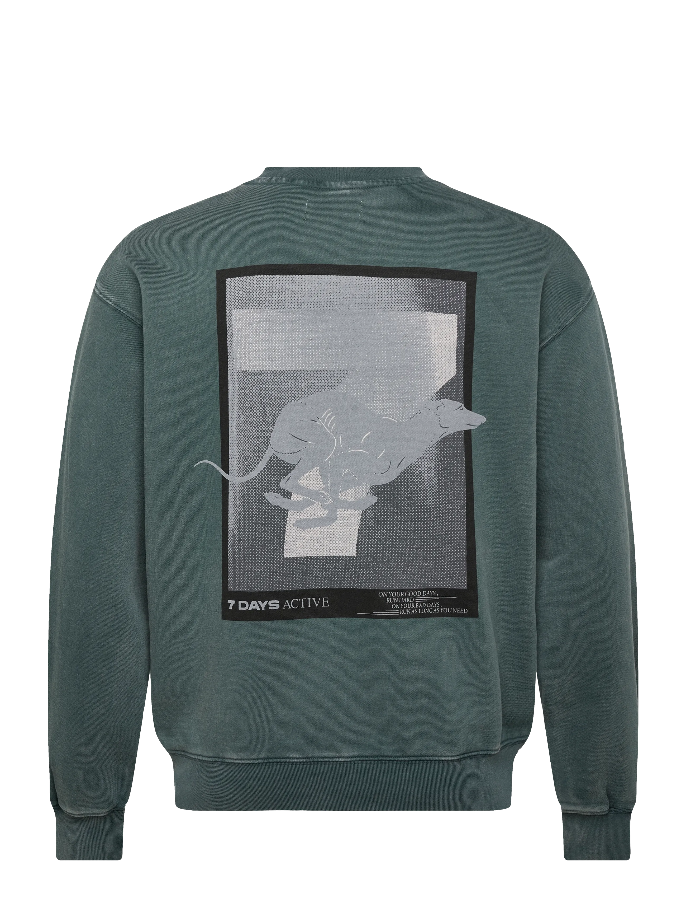 7 DAYS Active - Regular Crewneck - oberteile - 065 dusty green - 2