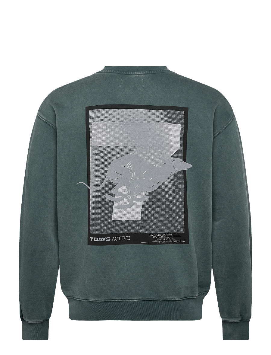 7 DAYS Active - Regular Crewneck - oberteile - 065 dusty green - 2