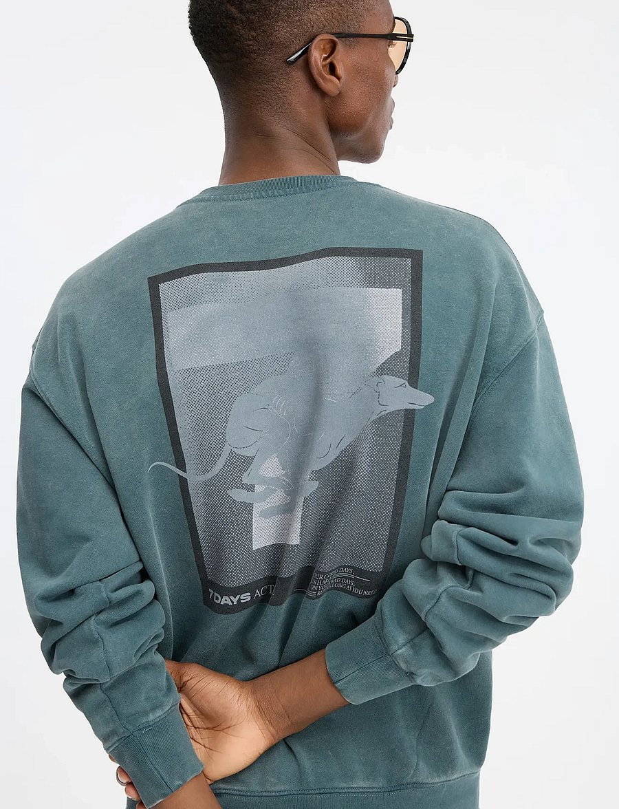 7 DAYS Active - Regular Crewneck - oberteile - 065 dusty green - 0