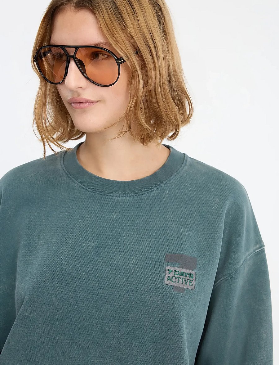 7 DAYS Active - Regular Crewneck - oberteile - 065 dusty green - 5