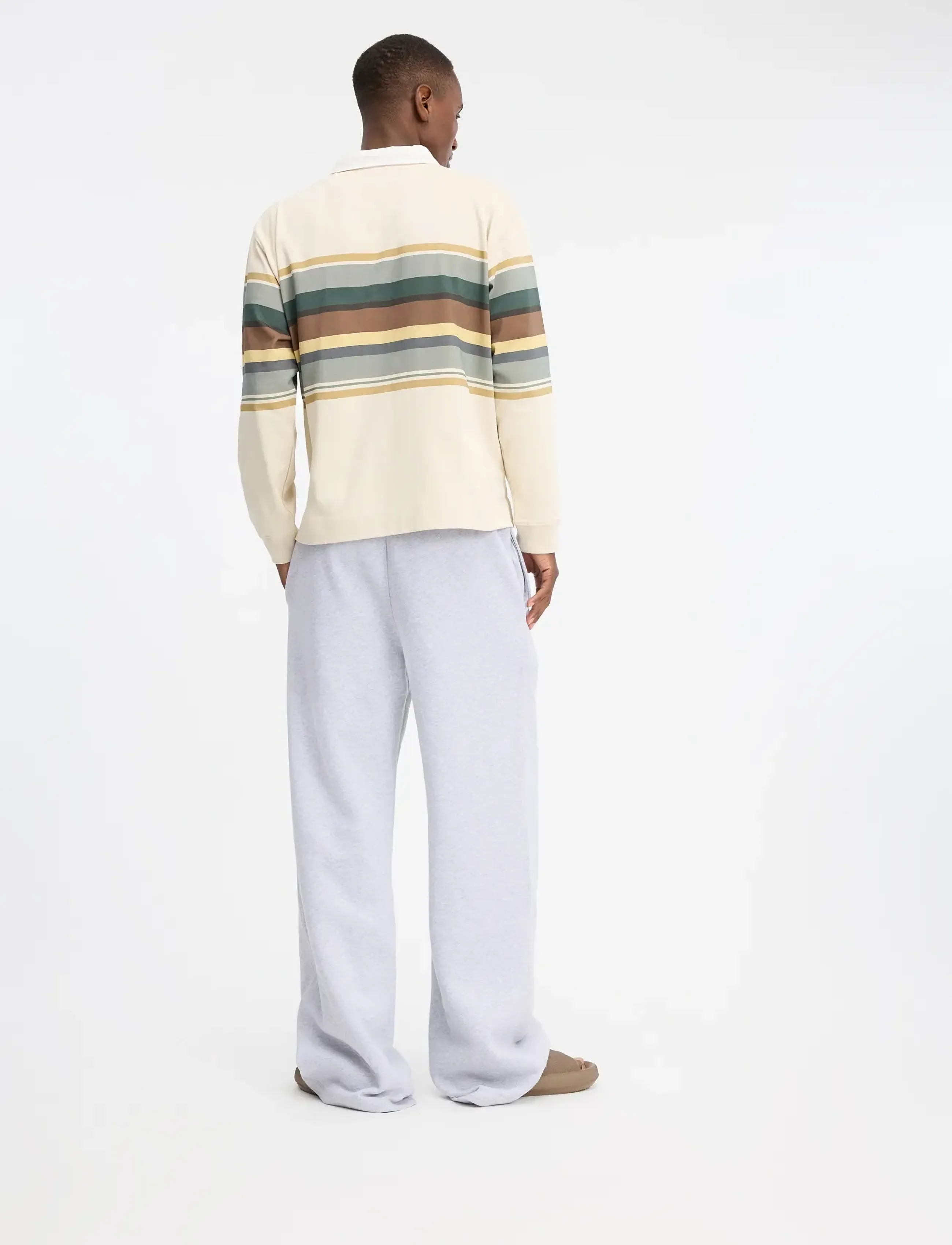 7 DAYS Active - Polo Stripes Long Sleeve - alussärgid ja t-särgid - 005 beige - 5