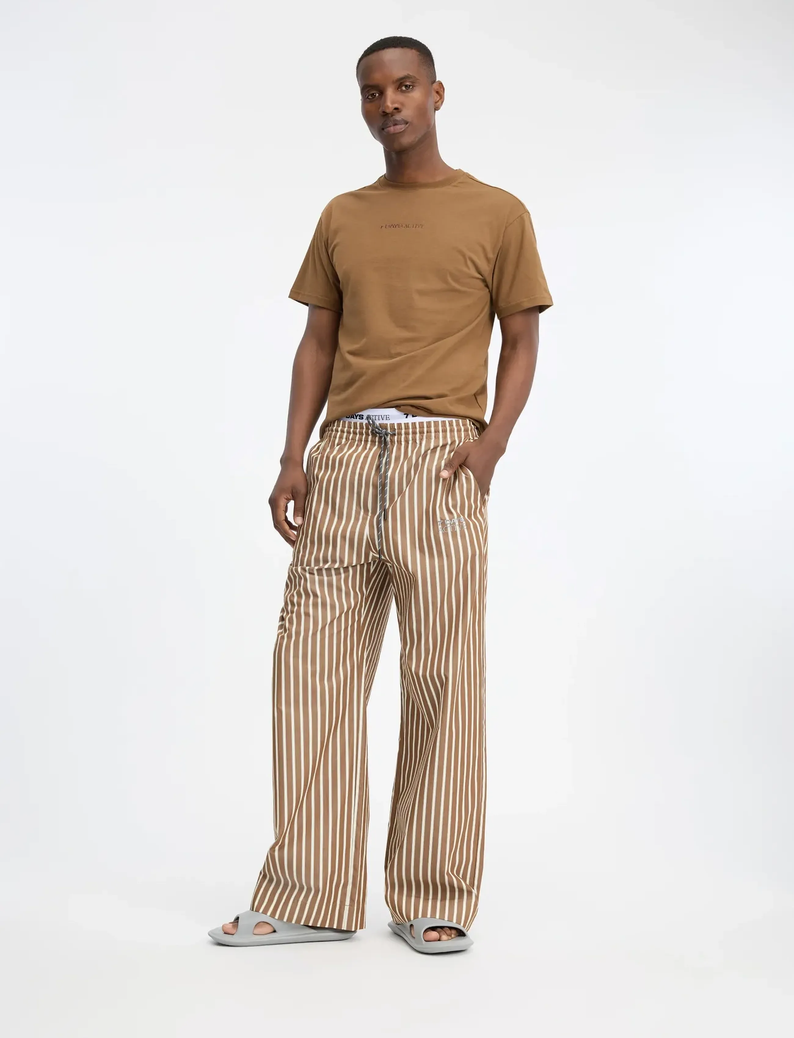 7 DAYS Active - Loungewear Pants - trainingshosen - 004 brown - 4