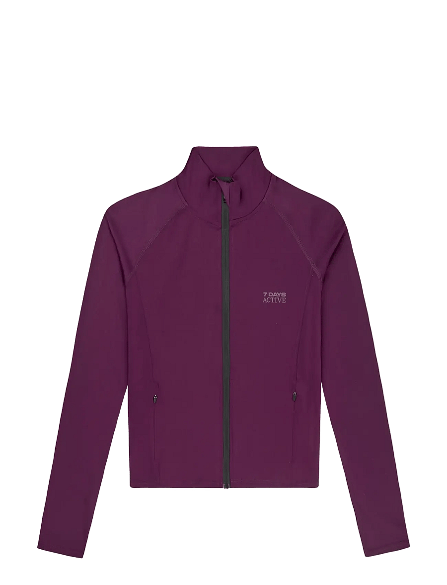 7 DAYS Active - BODY W Training Zip Top - 072 plum - 1