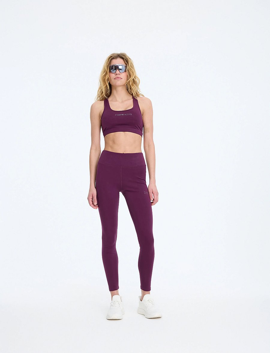 7 DAYS Active - BODY Signature Bra - sport-bhs - 072 plum - 0
