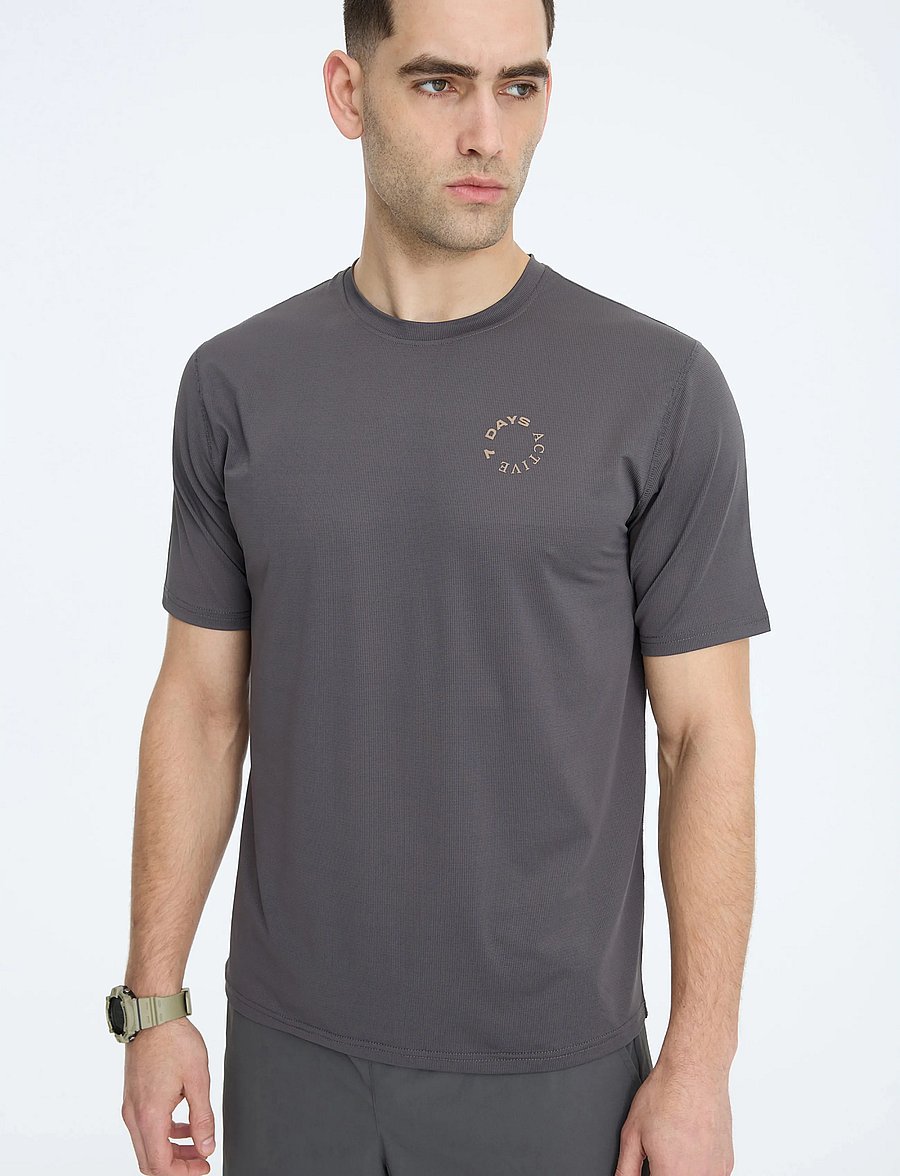 7 DAYS Active - BODY Performance Tee - t-shirts - 061 charcoal - 0