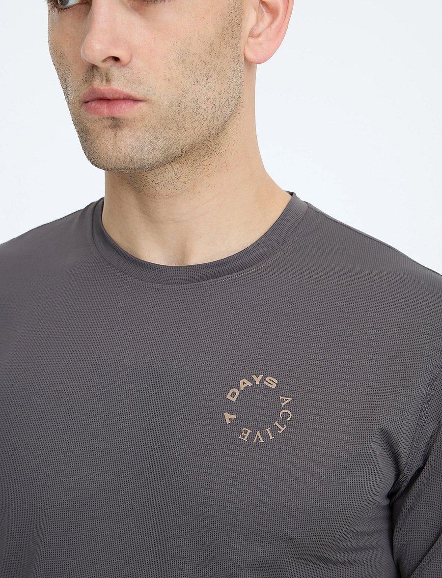 7 DAYS Active - BODY Performance Tee - t-shirts - 061 charcoal - 5