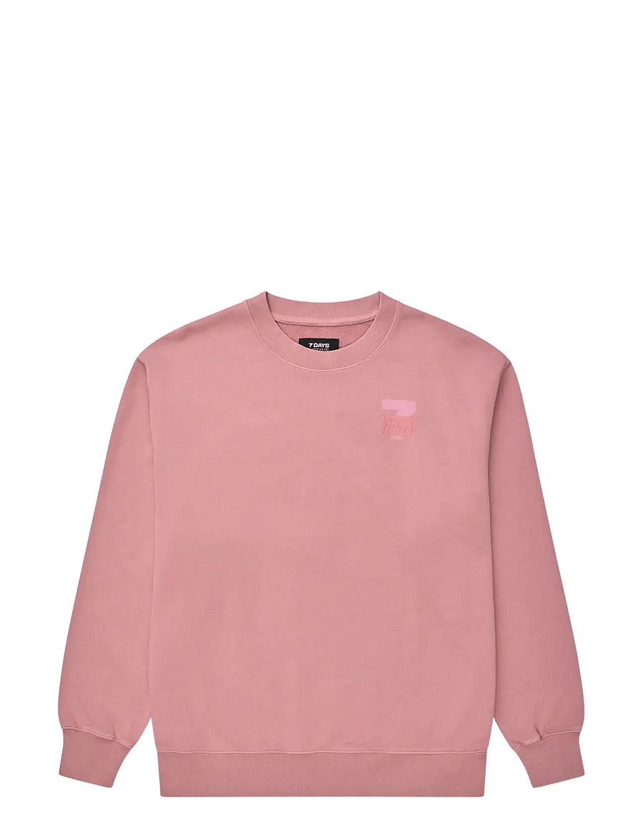 7 DAYS Active - MIND Back Print Crewneck - sweatshirts - 052 rose - 1