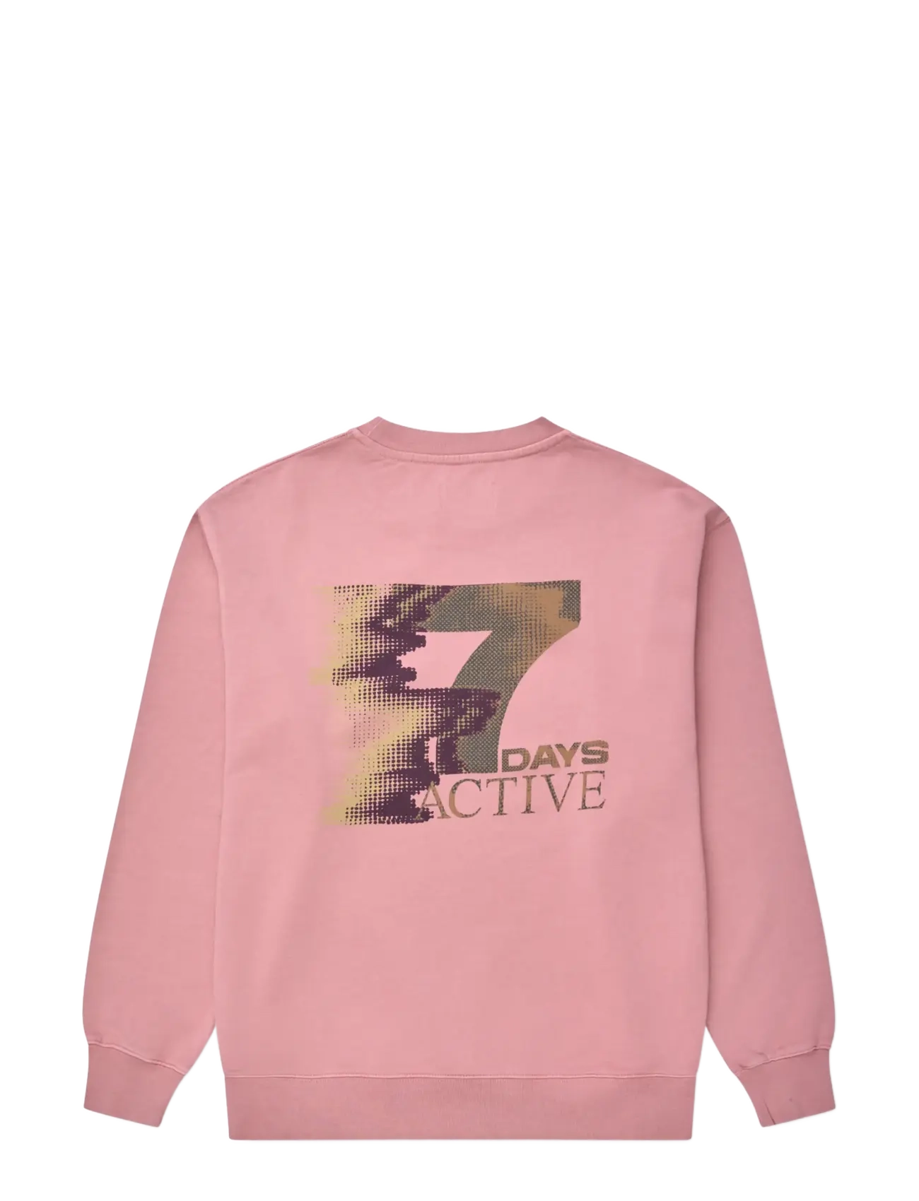 7 DAYS Active - MIND Back Print Crewneck - 052 rose - 2