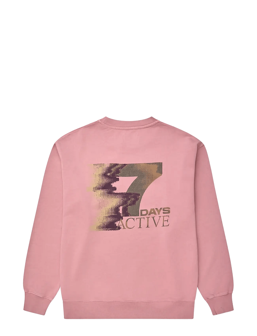 7 DAYS Active - MIND Back Print Crewneck - sweatshirts - 052 rose - 2