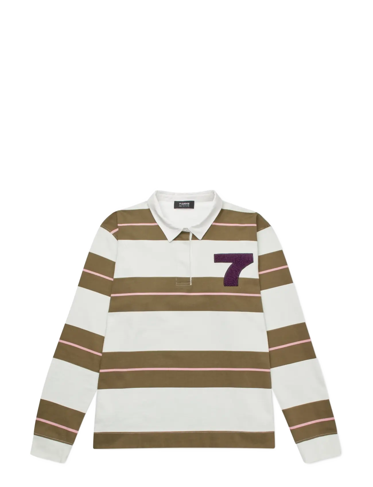 7 DAYS ACTIVE Soul Polo Lange Ärmel Cream - S - Damen