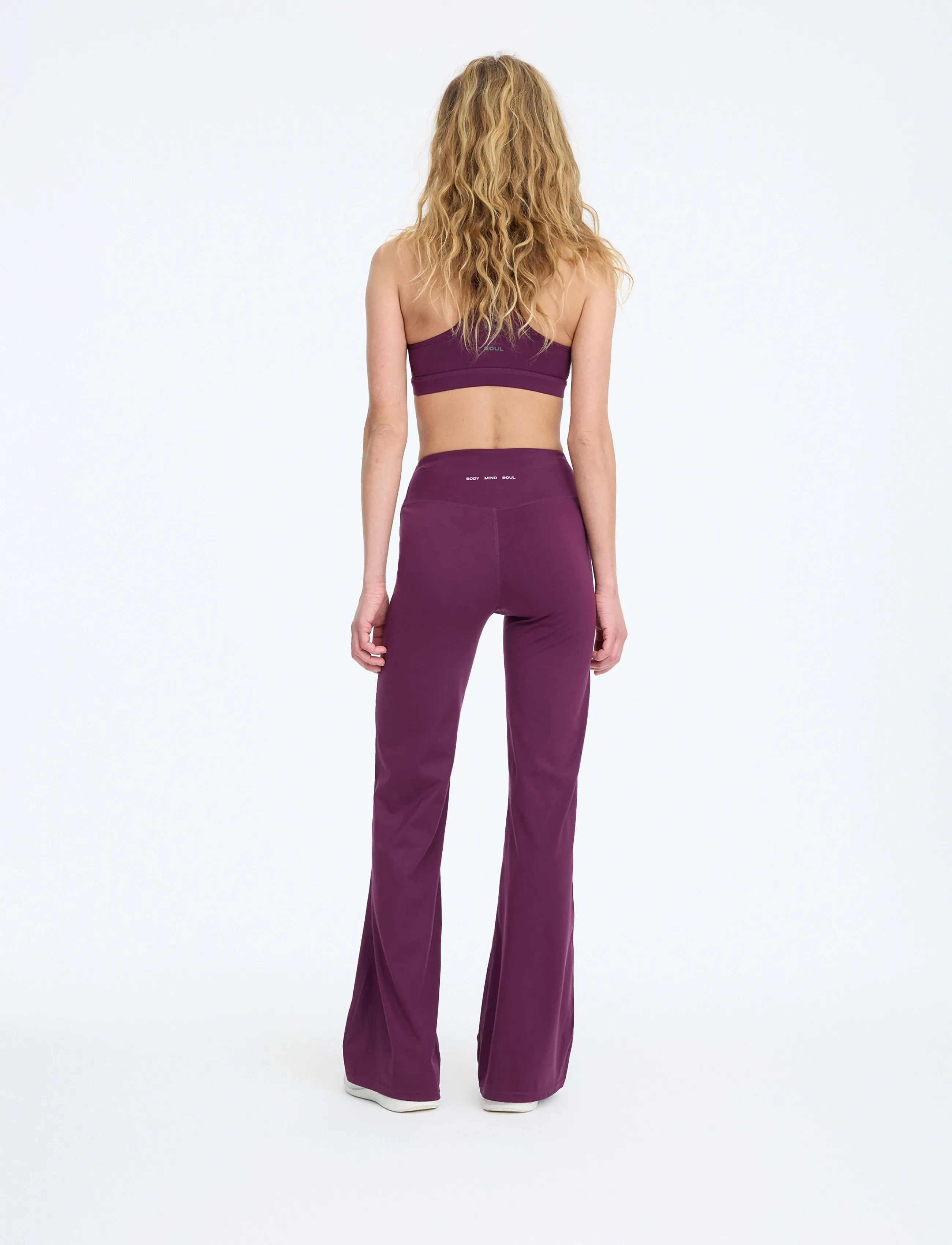 7 DAYS Active - BODY W Bootcut Pants - trennipüksid - 072 plum - 4