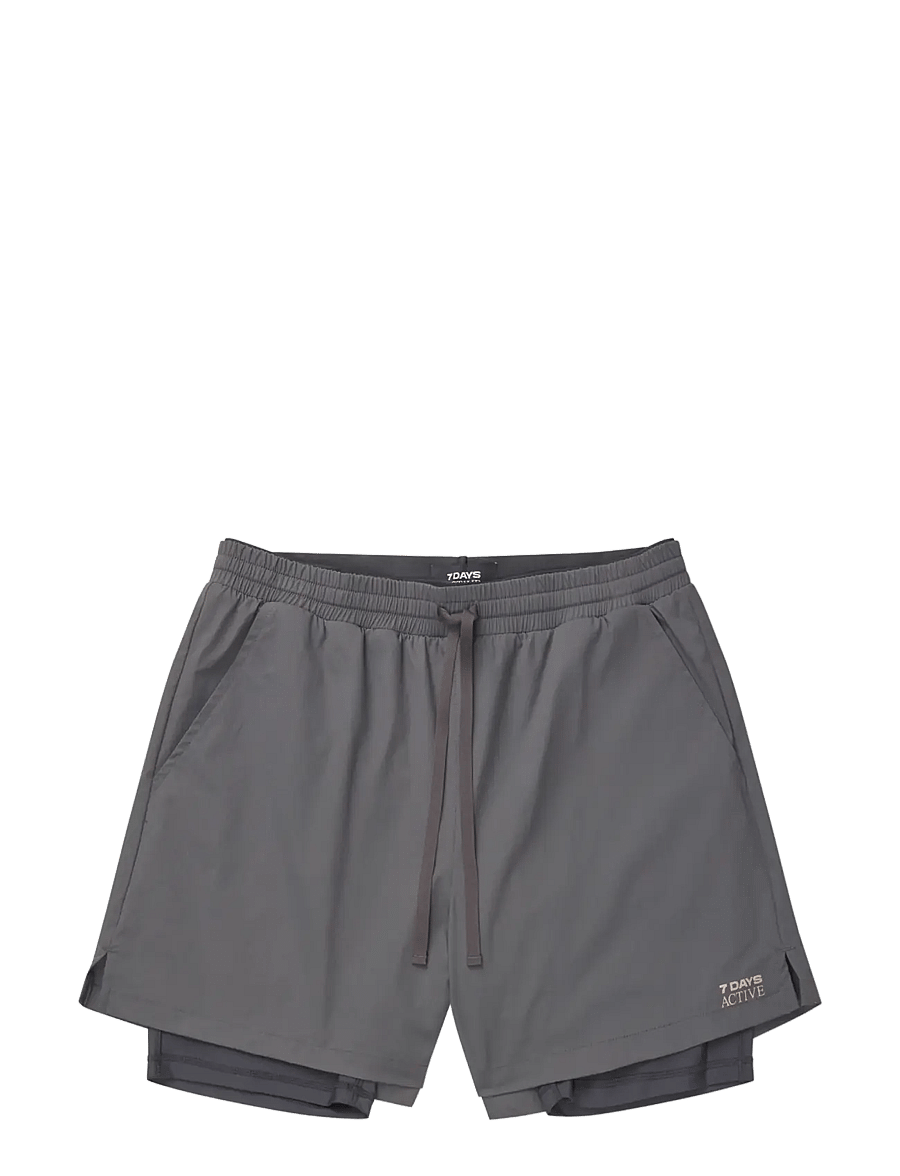 7 DAYS Active - BODY 2 in 1 Shorts - lühikesed treeningpüksid - 061 charcoal - 1