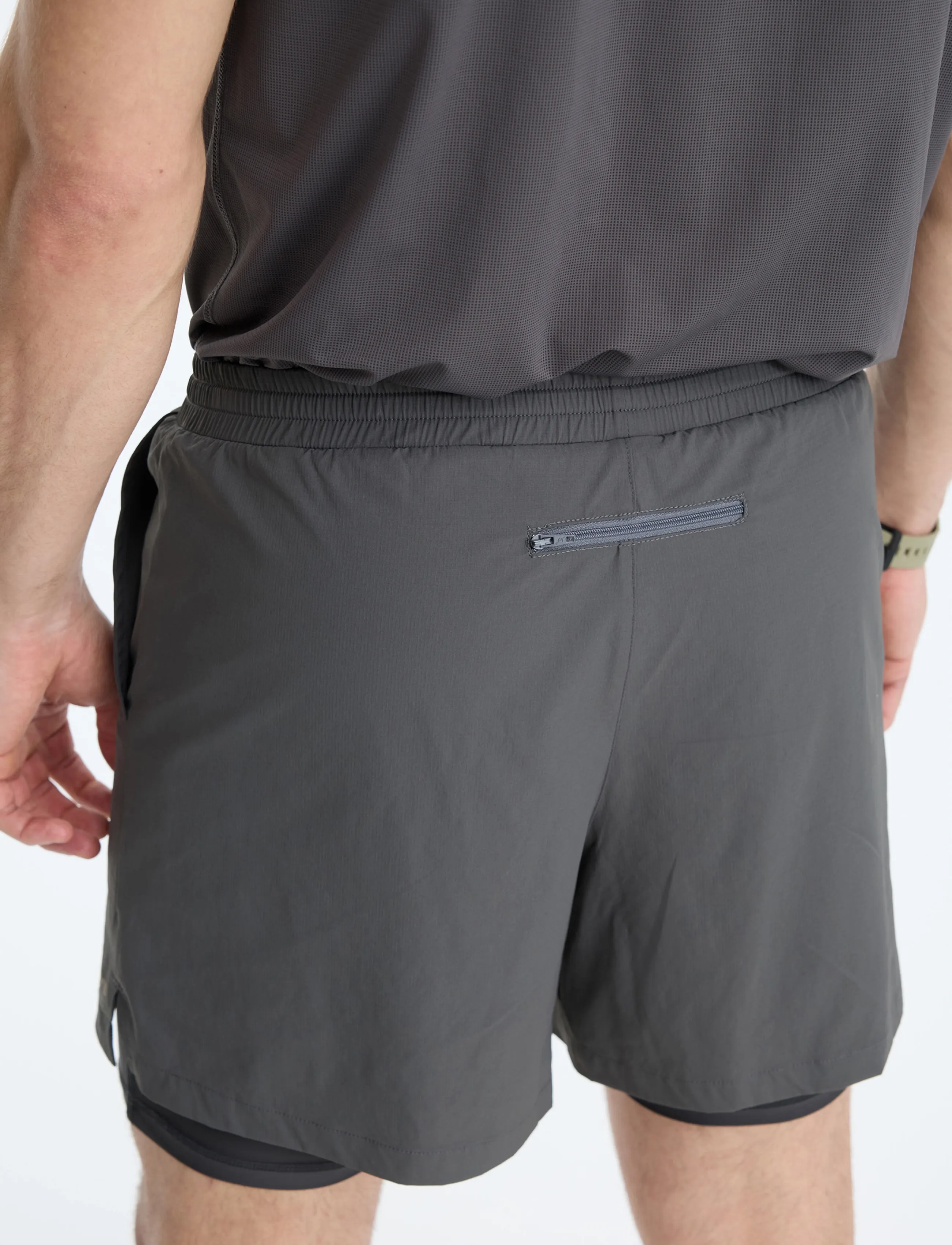 7 DAYS Active - BODY 2 in 1 Shorts - lühikesed treeningpüksid - 061 charcoal - 3