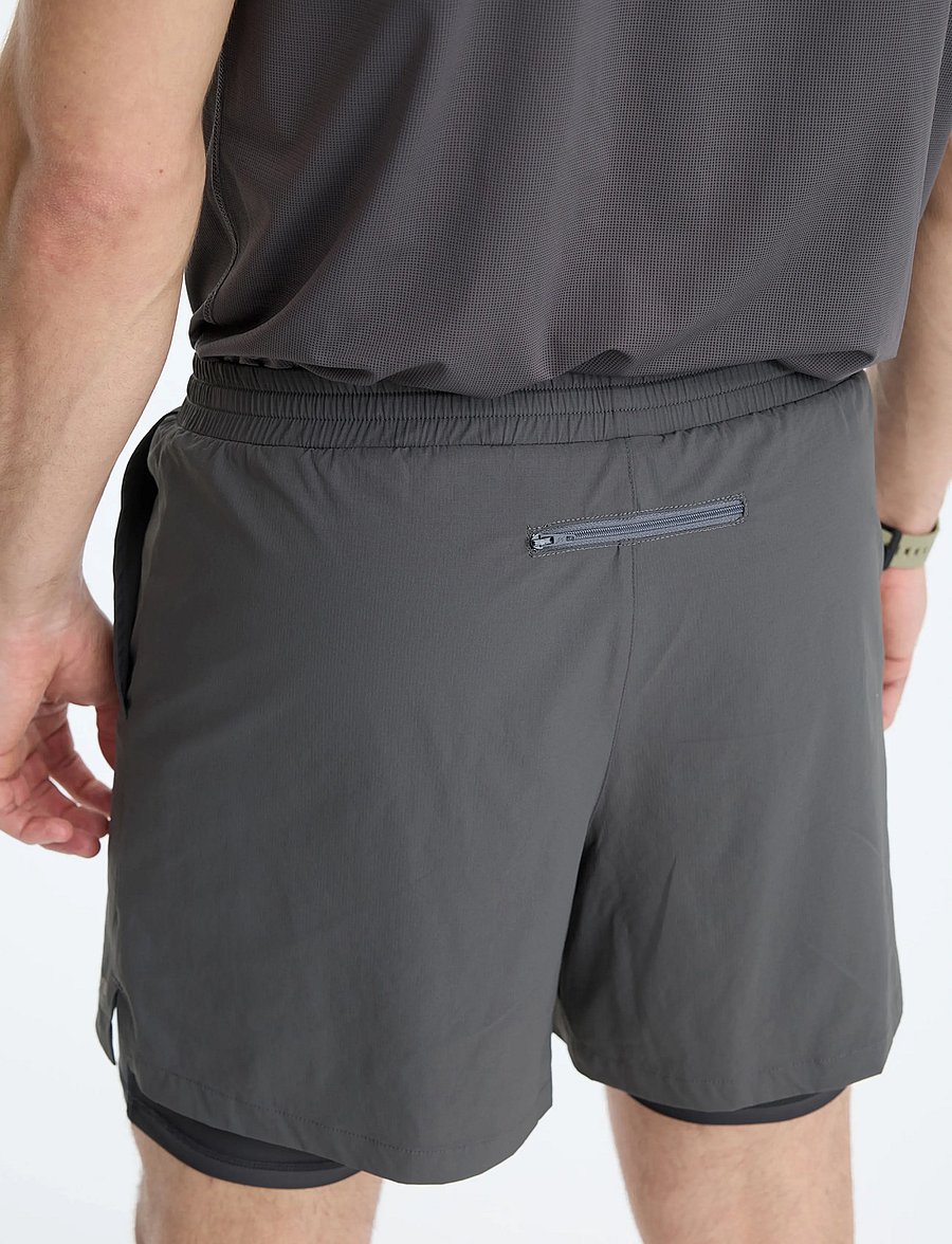 7 DAYS Active - BODY 2 in 1 Shorts - lühikesed treeningpüksid - 061 charcoal - 3