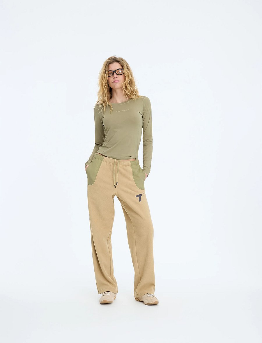 7 DAYS Active - SOUL Fleece Pants - träningsbyxor - 053 sand - 4