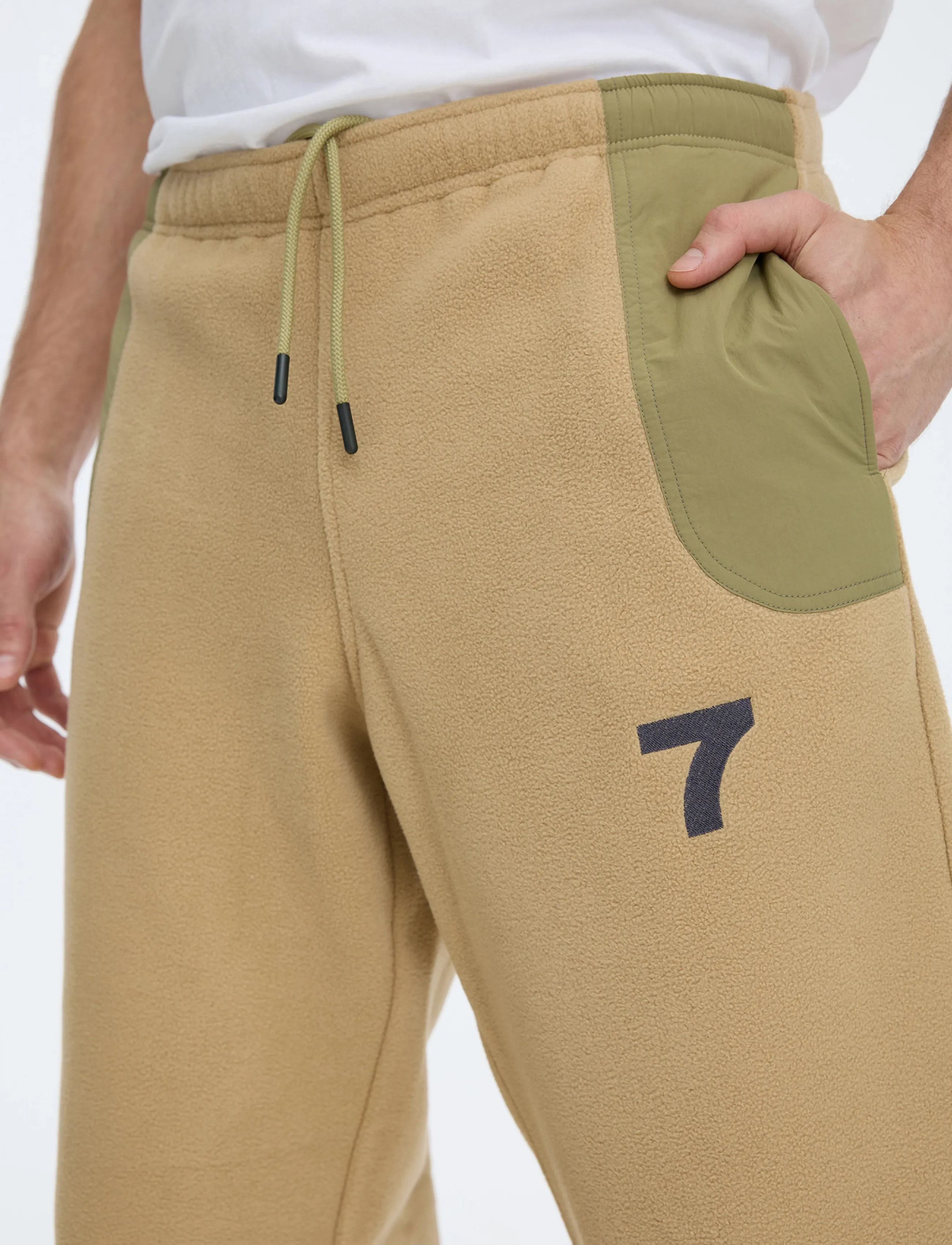 7 DAYS Active - SOUL Fleece Pants - träningsbyxor - 053 sand - 5