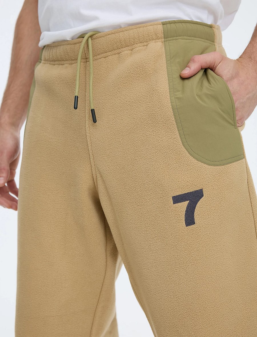 7 DAYS Active - SOUL Fleece Pants - träningsbyxor - 053 sand - 5