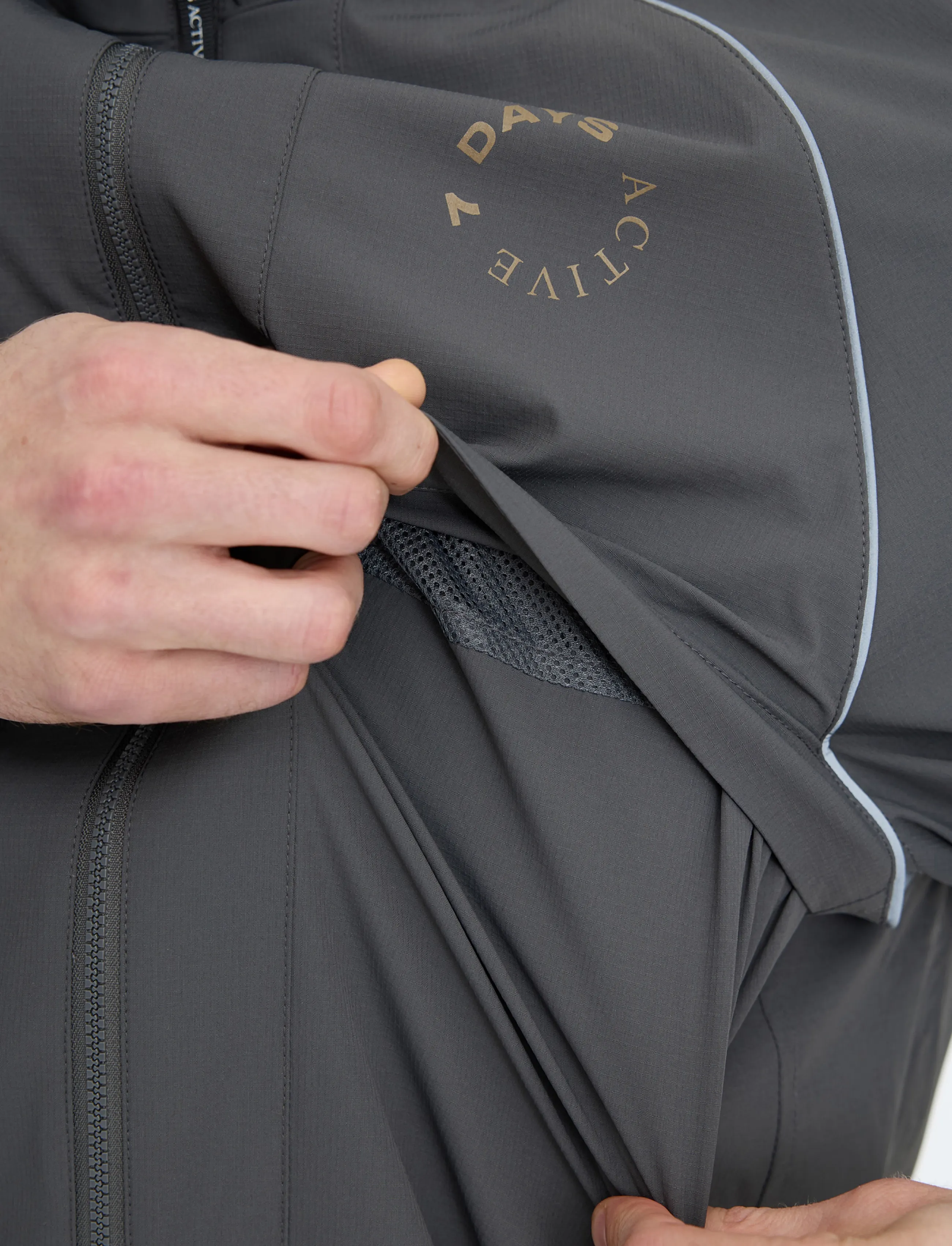 7 DAYS Active BODY Warm Running Jacket - Streetstyle - 061 CHARCOAL / grey