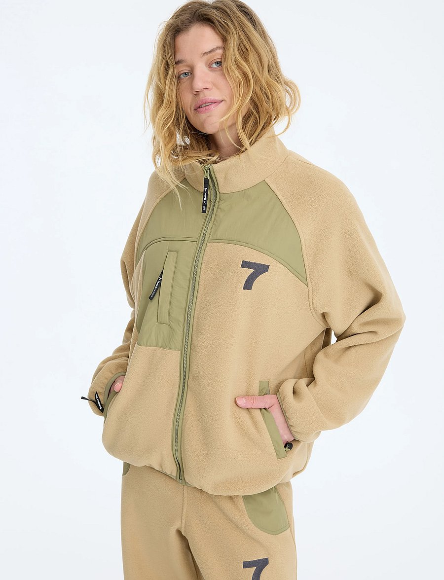 7 DAYS Active - SOUL Fleece Jacket - 053 sand - 0