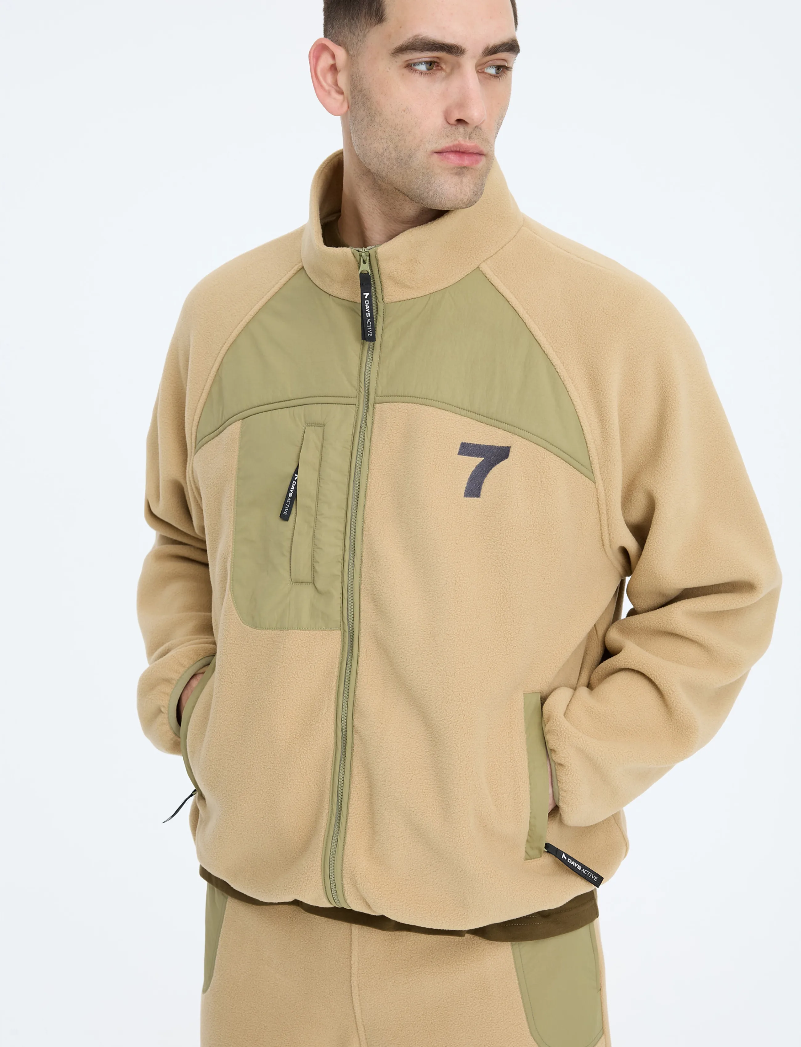 7 DAYS Active - SOUL Fleece Jacket - 053 sand - 4