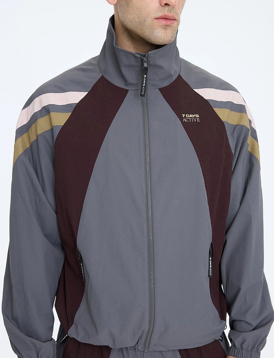 7 DAYS Active - SOUL Track Jacket - Íþróttajakkar - 061 charcoal - 5