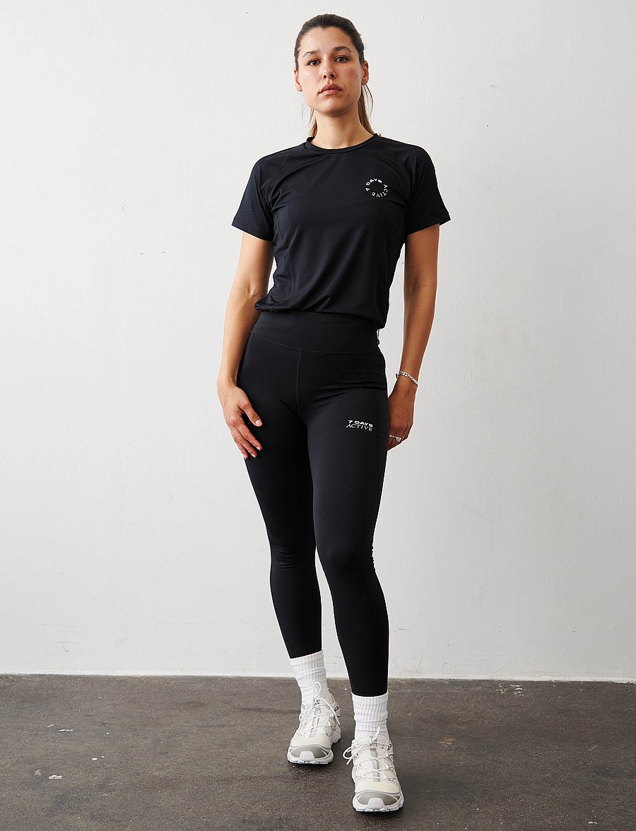 7 DAYS Active - Performance Tights - full längd - 001 black - 3